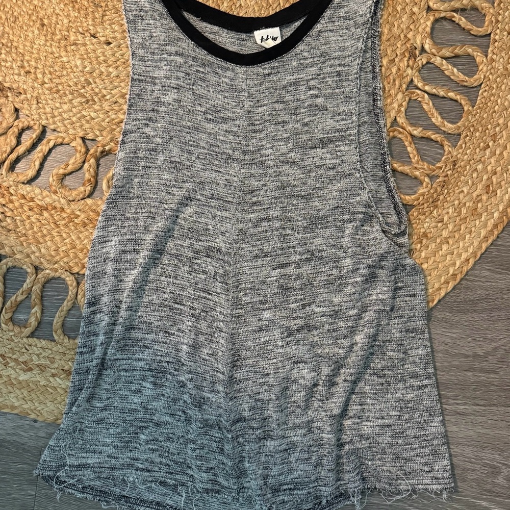 Gray Sleeveless Top